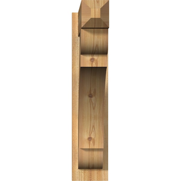 Olympic Rough Sawn Craftsman Outlooker, Western Red Cedar, 6W X 28D X 28H